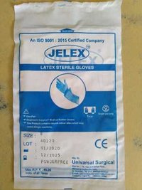 सफेद स्टेराइल सर्जिकल दस्ताने