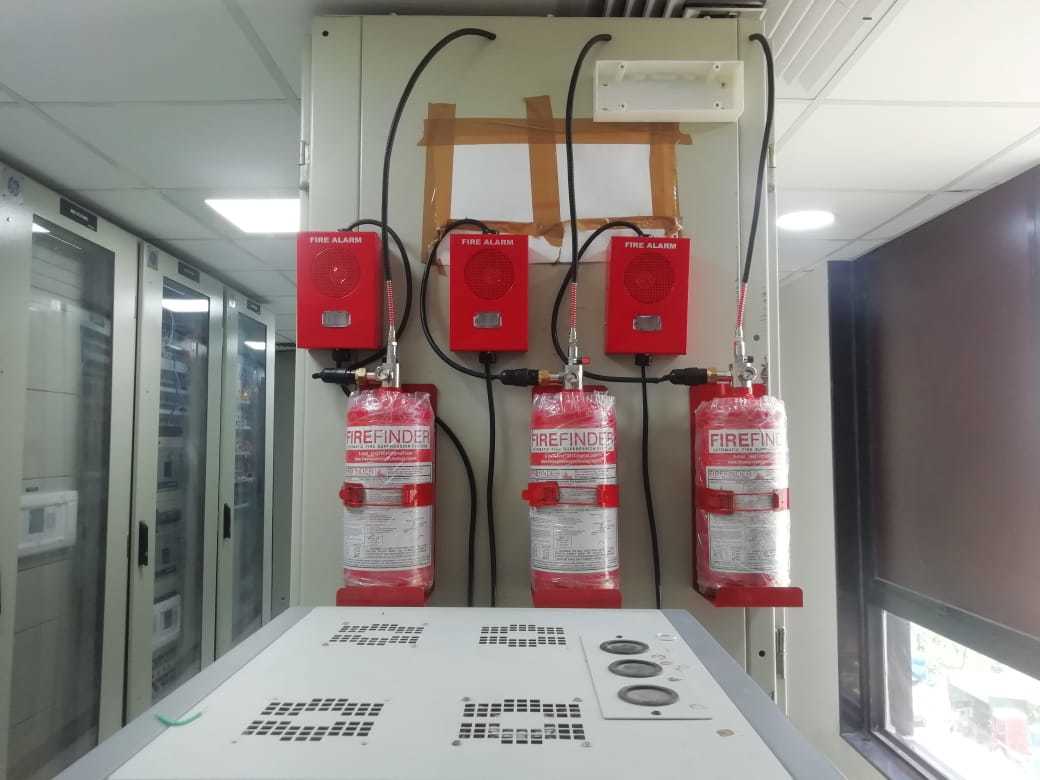 Fire Detection Tube Suppression System - Color: Red