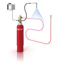 Fire Detection Tube Suppression System - Color: Red