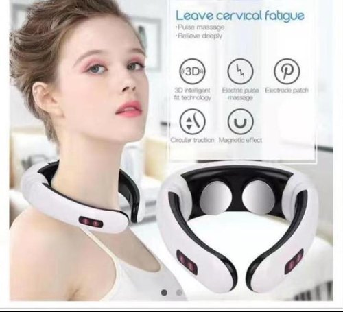 Neck Band Massager - Integrated Health Magnet, 3VDC Power Supply, Pulse Frequency 0Hz-1000Hz | Improve Blood Circulation, Reduce Stress, Enhance Flexibility