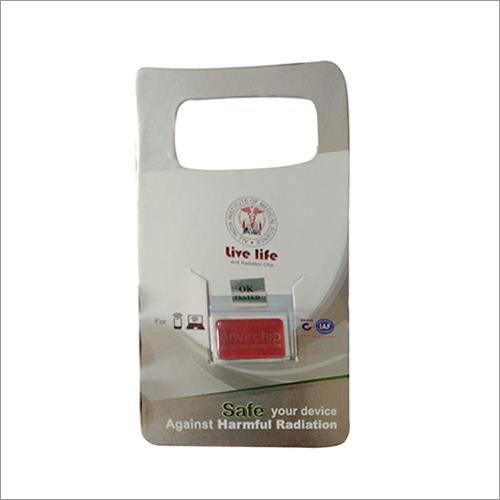 Against Harmful Radiation Chip - Rectangle Design, Red Color | Effective Shield Against Radiation Exposure
