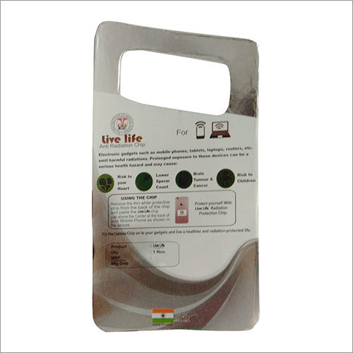 Against Harmful Radiation Chip - Rectangle Design, Red Color | Effective Shield Against Radiation Exposure