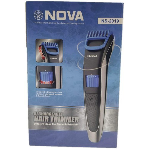 Nova Hair Trimmer (N-2019) - Ceramic-Titanium Blade, Lightweight Design, Cordless Operation | Supports Guide Combs (3mm/6mm/9mm/12mm), Precision Trimming