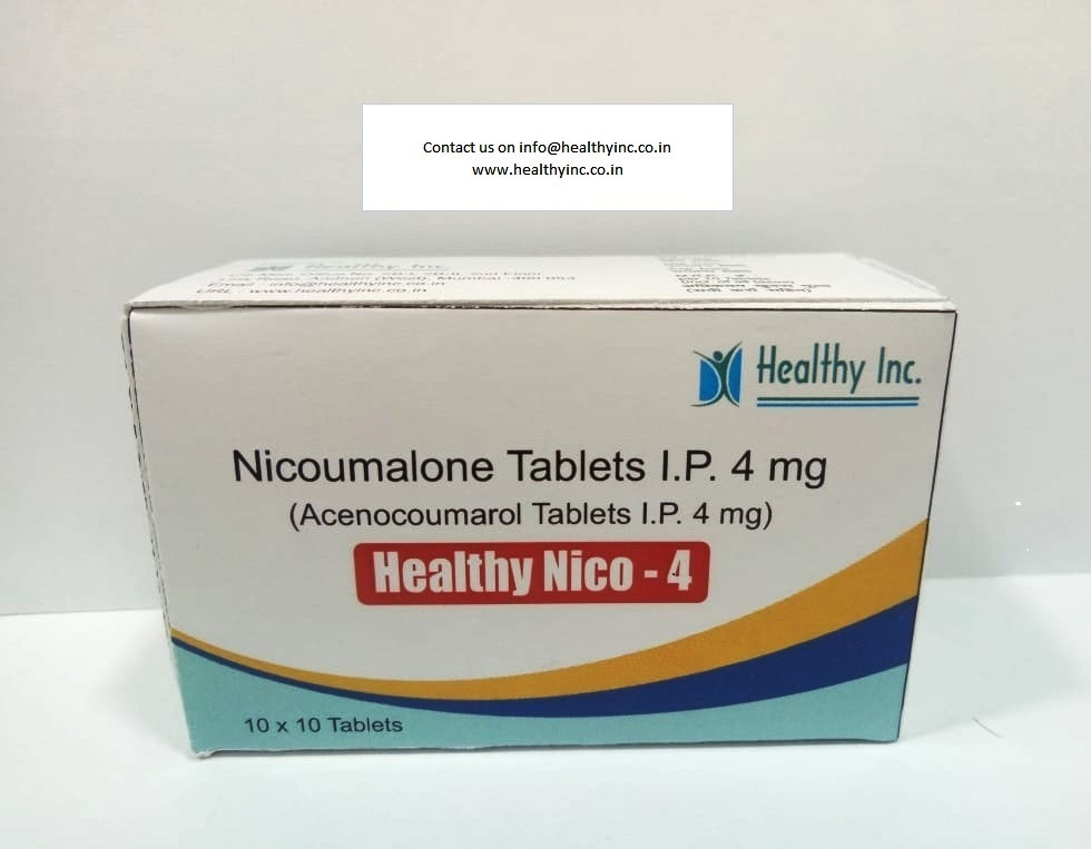 Nicoumalone Tablets - 2 Mg & 4 Mg | Anticoagulant Blood Thinner For Effective Blood Flow Maintenance 10 Tablets Per Box Store Below 30 Degrees