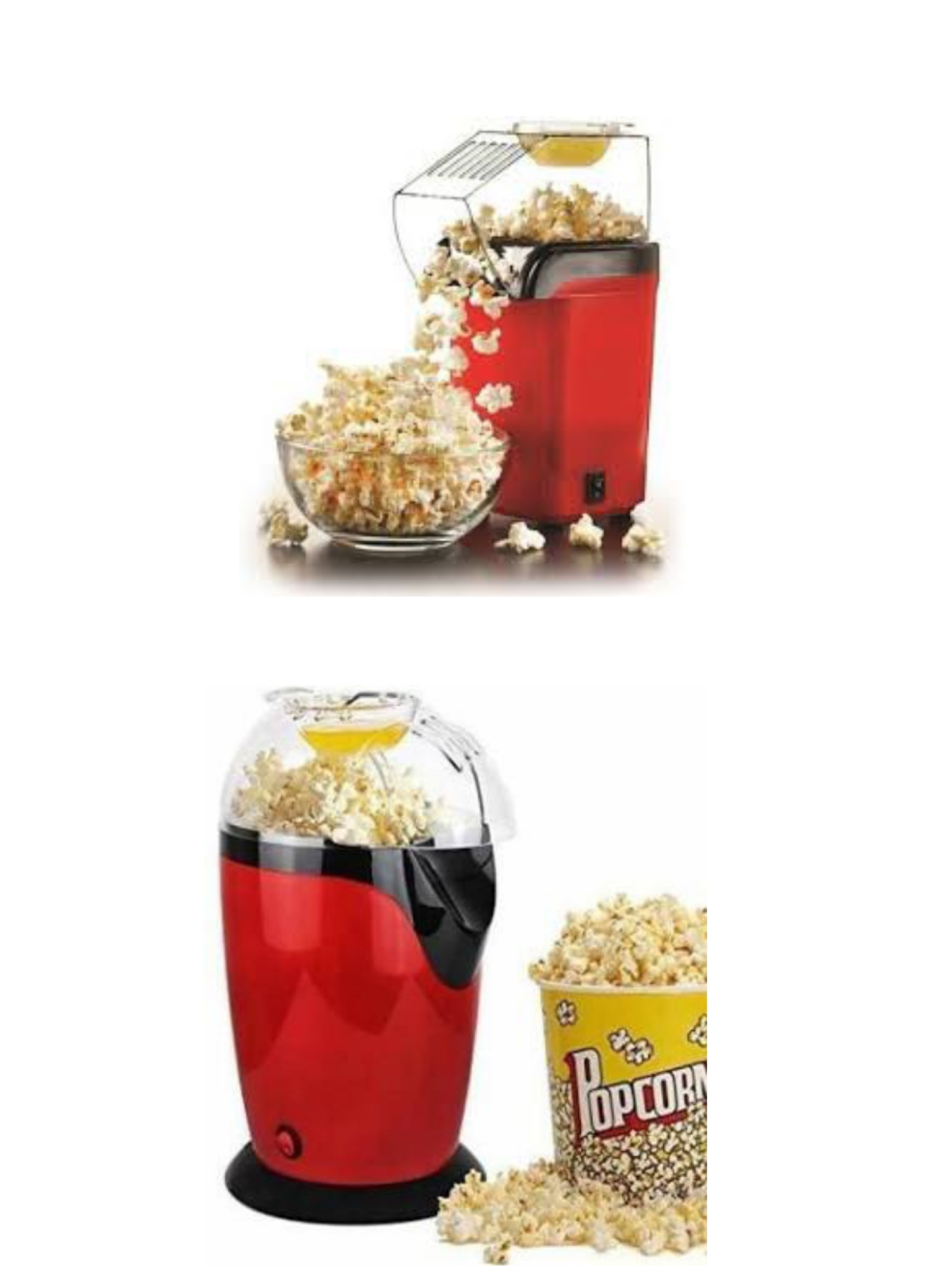Electric Snack Maker - Food Grade Aluminum Alloy, 300 Grams Per Batch | Hand Operated, Indicator Timer, Bpa Free, Red And Black Design