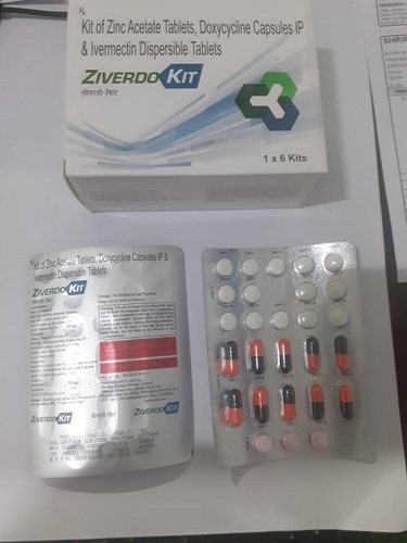 Ziverdo Kit (Zinc Acetate (50Mg) + Doxycycline (100Mg) + Ivermectin (12Mg) जेनेरिक ड्रग्स