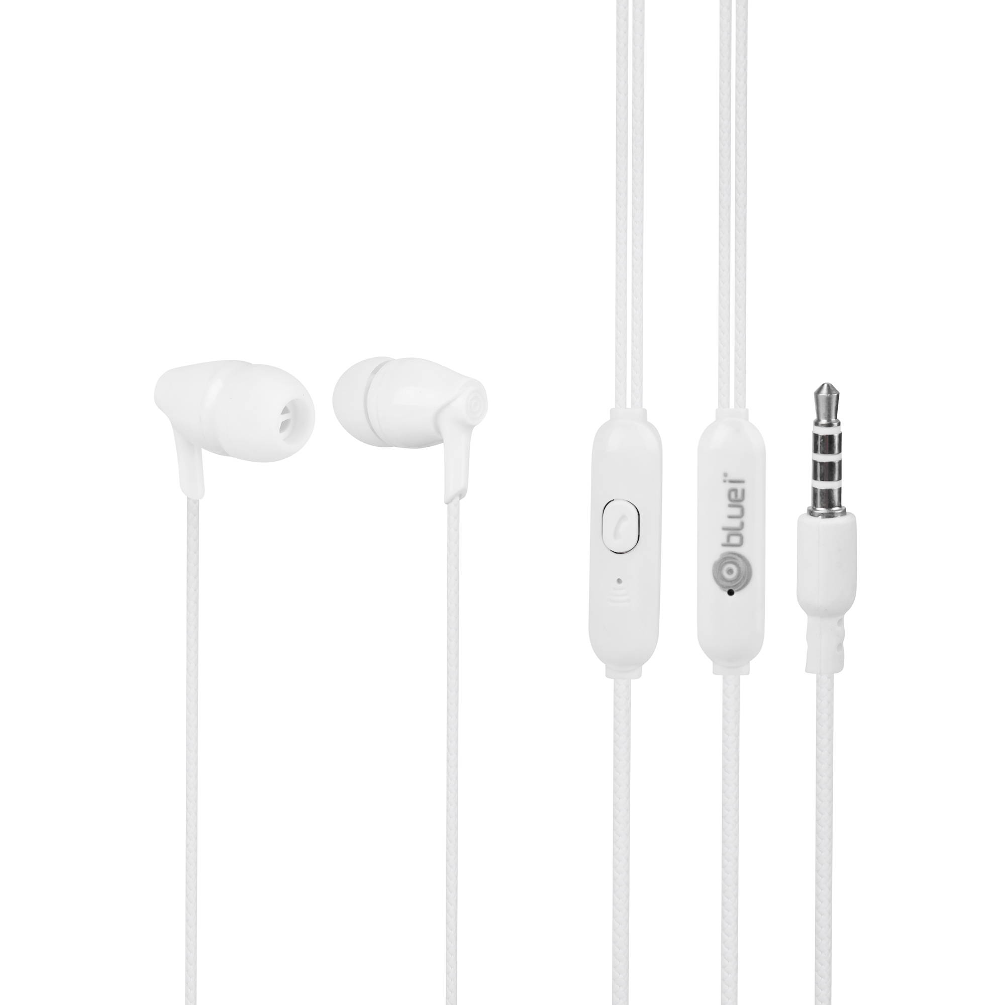 Black Bluei Rambo R10 3.5mm Jack, With Mic Wired Earphone