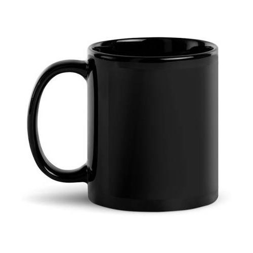 Plain Black Coffee Mug