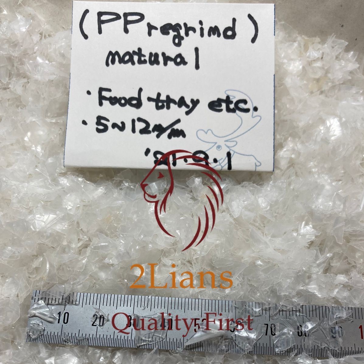 Pp Food Tray Regrind Plastic Scrap - 100% Natural Color, 5% Moisture | Clear Polypropylene, 19,000 Kilograms For Recycling