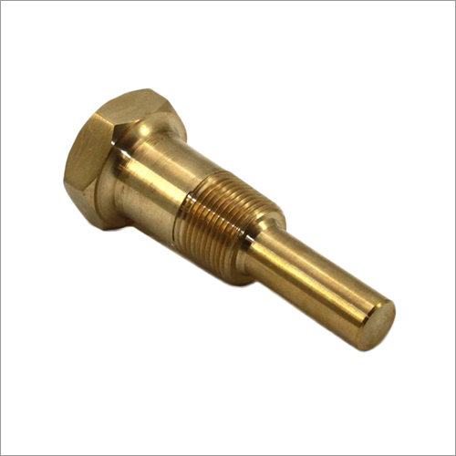 Brass Legged Thermowell - Premium-Grade Brass, Standard Size, Golden Color | Impact Resistant, Heat Withstanding, Easy to Install & Use
