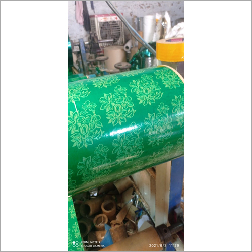 Green And Red Colour Flower Design