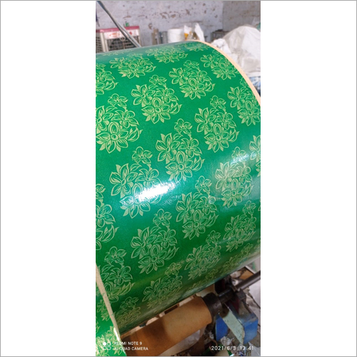 Green And Red Colour Flower Design