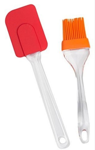 Silicon Oil Basting Brush (Multicolour) - Pack of 2