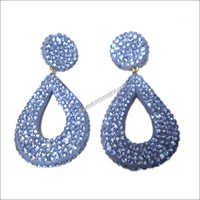 Rhinestone Lac Earring