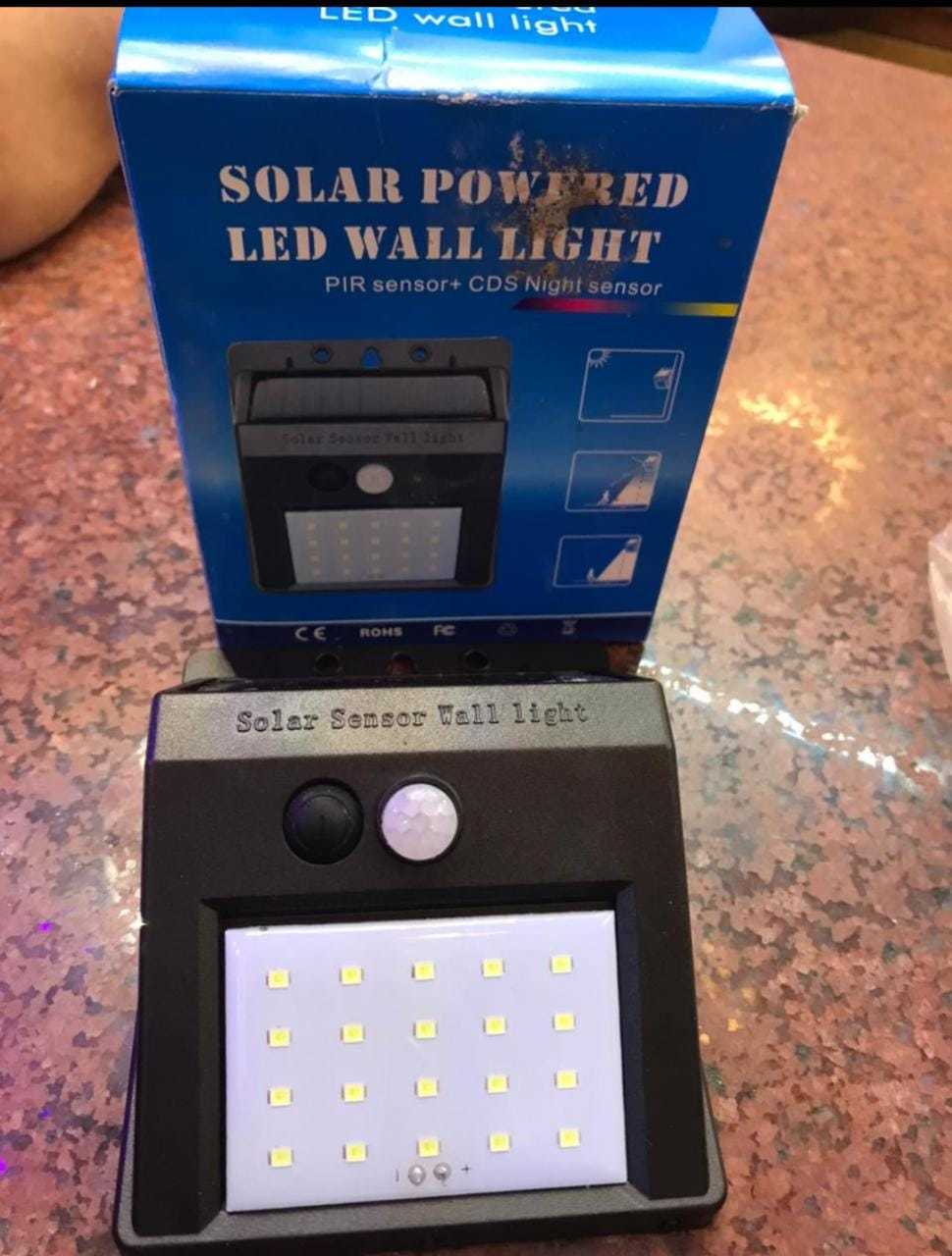 Solar Powered Led Wall Light