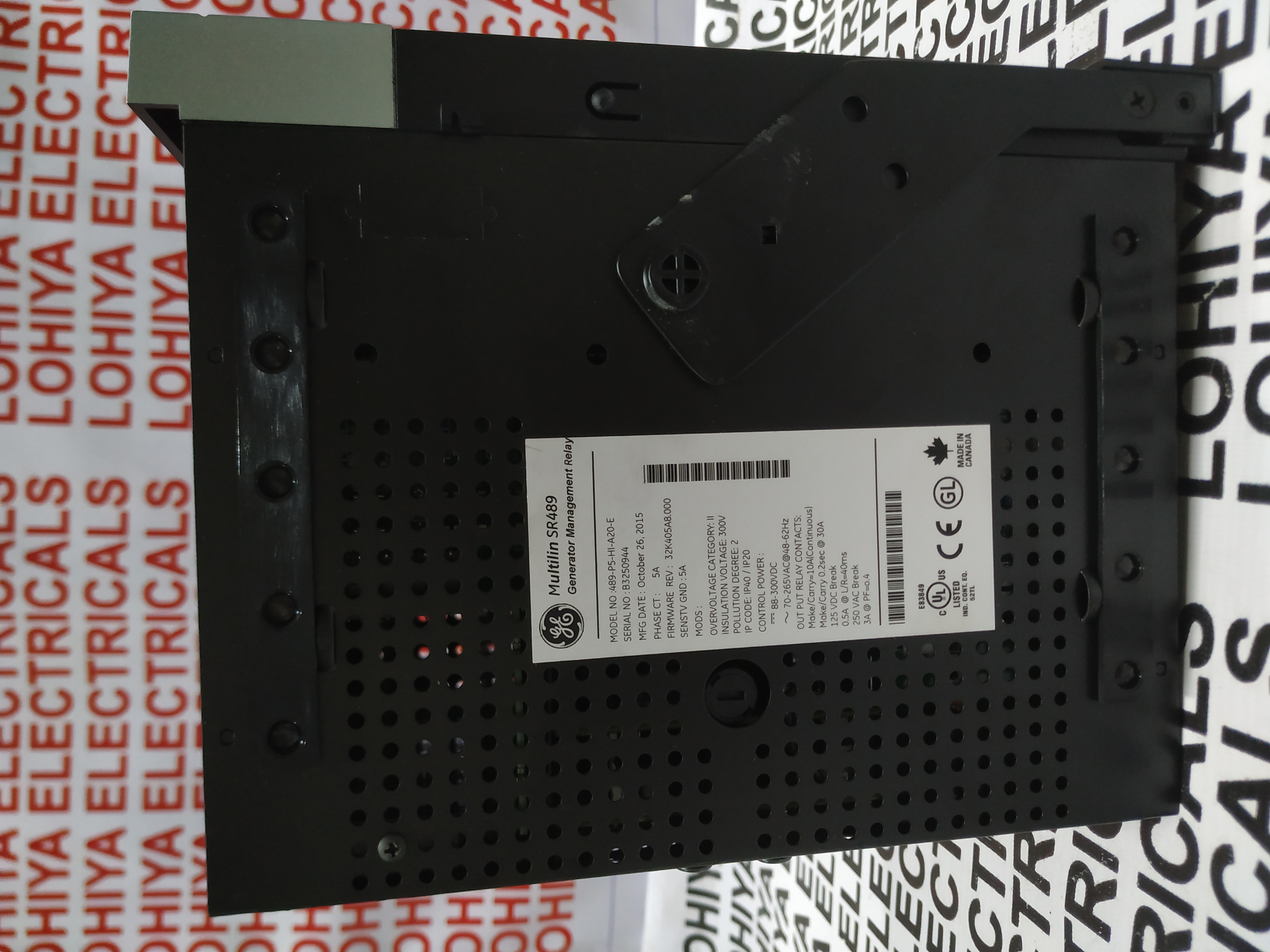 Ge Multilin Sr489 Transformer Management Relay 489-p5-hi-a20-e