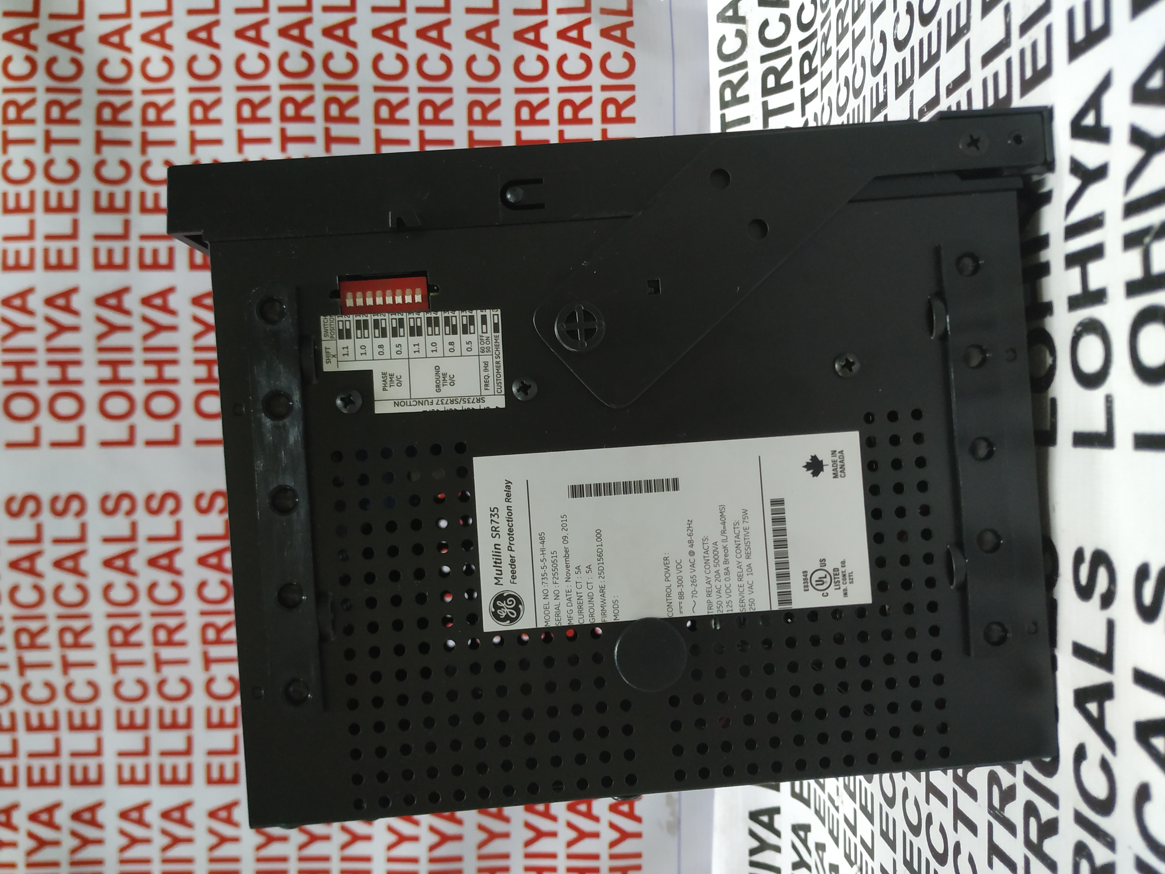 Ge Multilin Sr735 Motor Protection Relay 735-5-5-hi-485