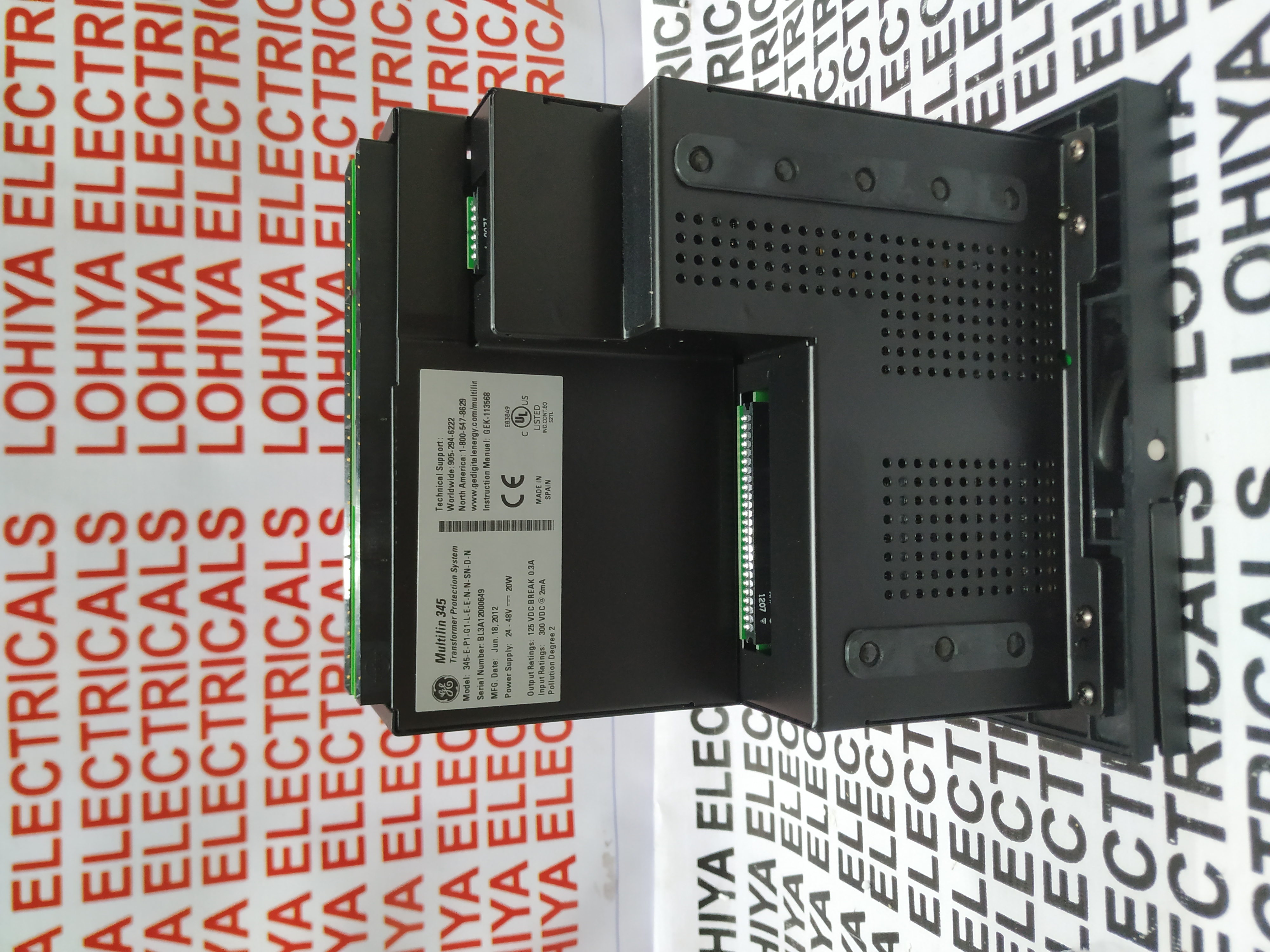 Ge Multilin 345 Transformer Protection Relay 345-e-p1-g1-l-e-e-n-n-sn-d-n