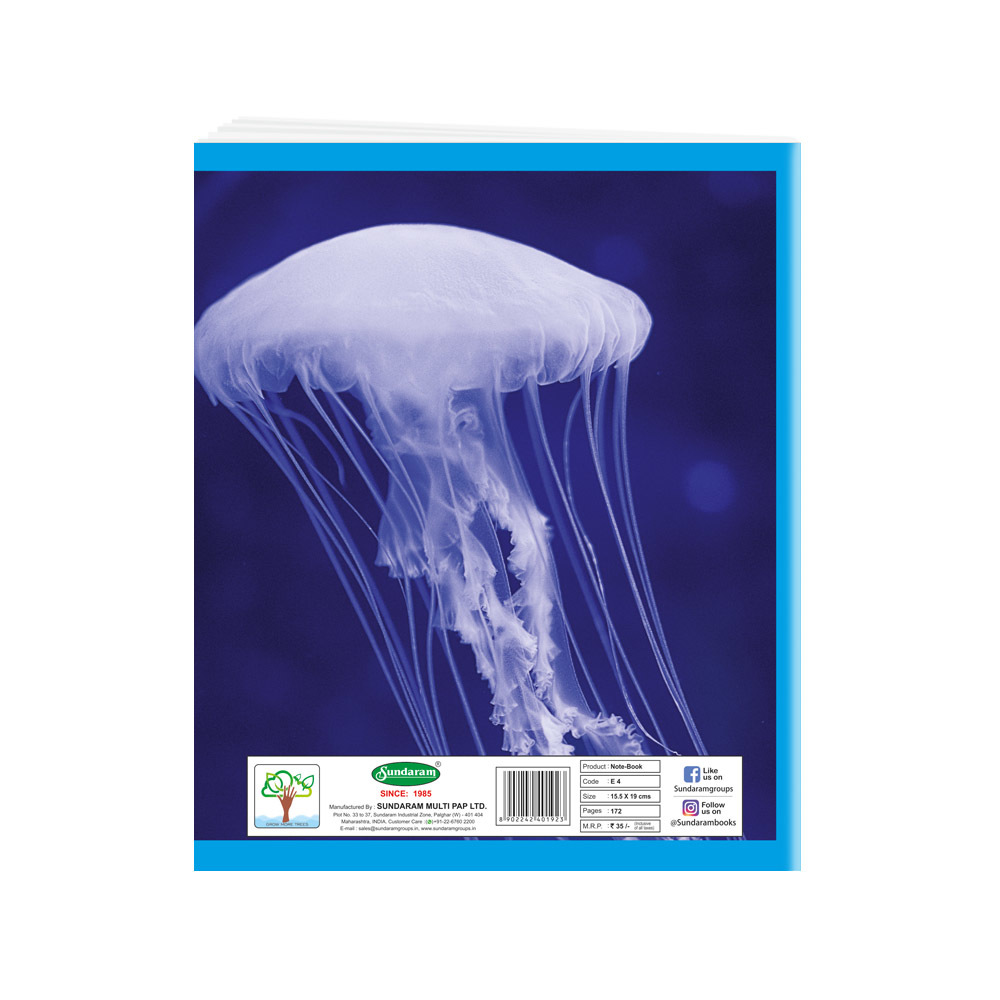 Note Book (Single Line) 172 Pages Center Stiched