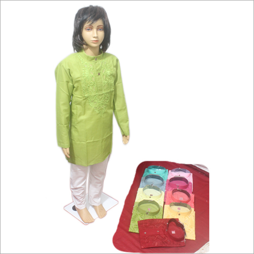Lucknowi Kids Net Kurta With Cotton Pajama Age Group: 6 Month To 14 Yrs