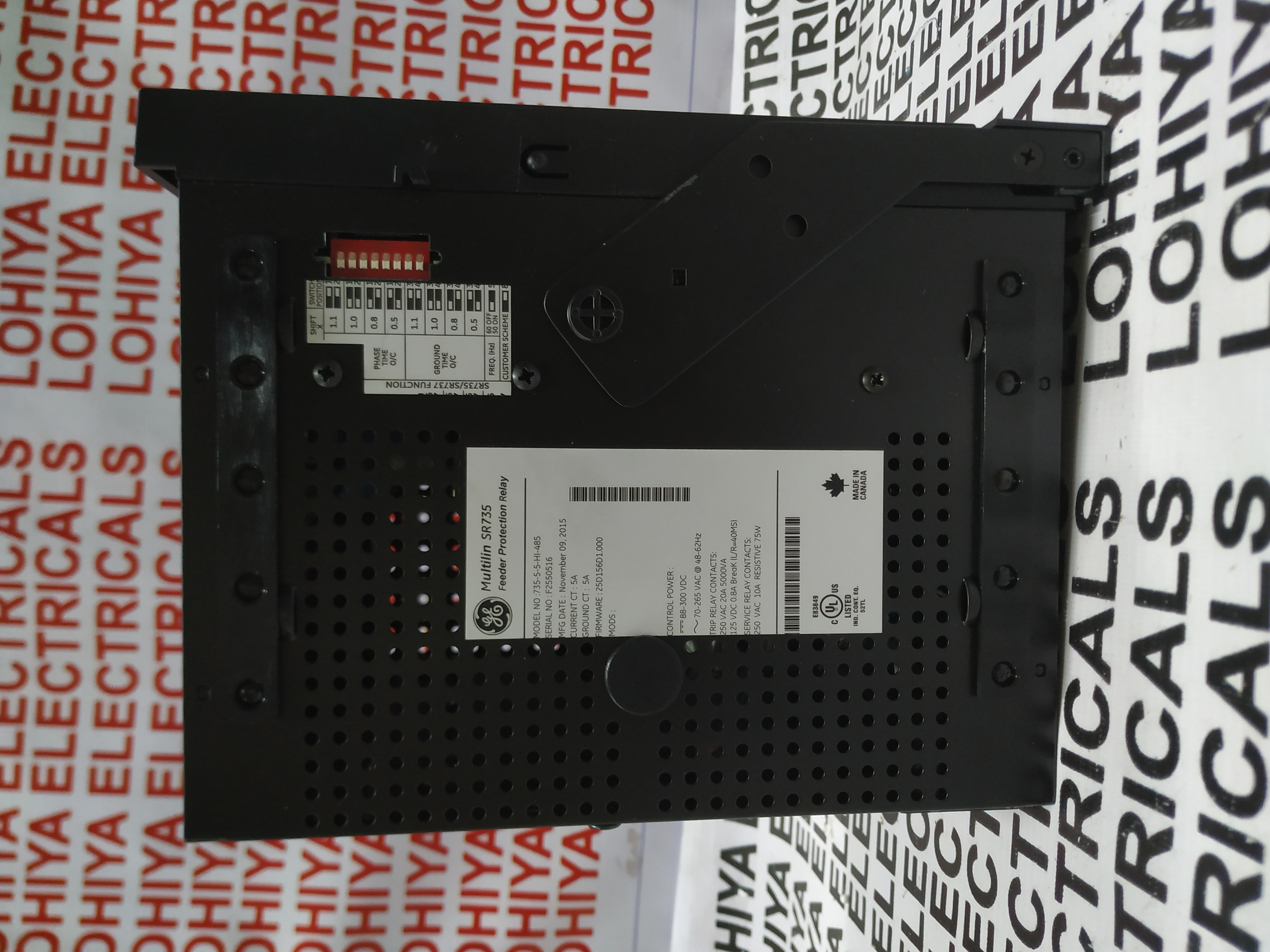 Ge Multilin Sr735 Feeder Protection Relay 735-5-5-hi-485