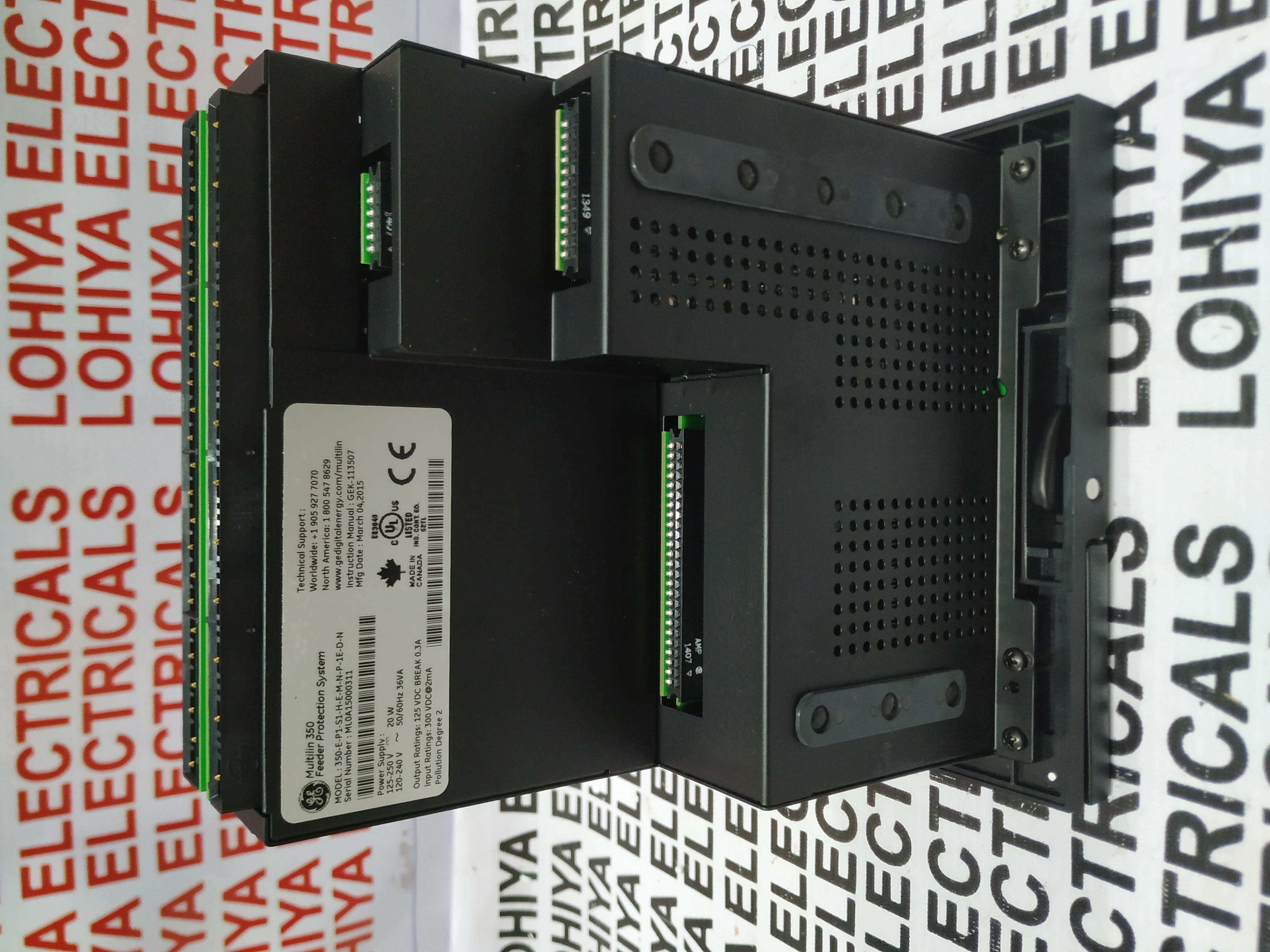 Ge Multilin 350 Feeder Protection System 350-e-p1-s1-h-e-m-n-p-1e-d-n