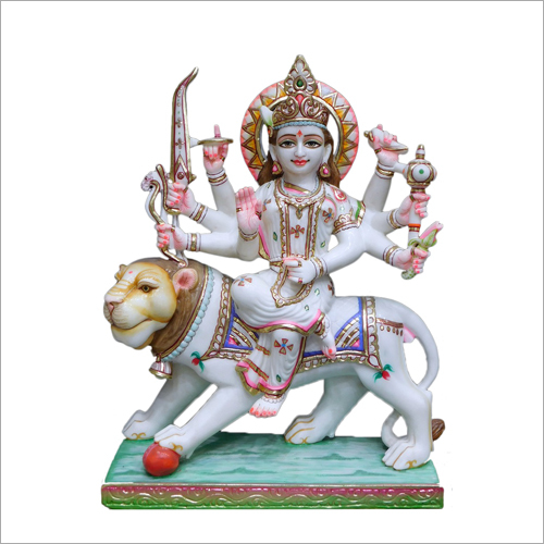 Easy To Clean Marble Maa Durga Statue
