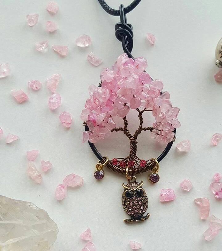 Pendant Tree Of Life - Jade Stone, Size: 2 Inches, Color: Rainbow, Weight: 5 Grams | Features: Other Material: Other, Shape: Checkerboard