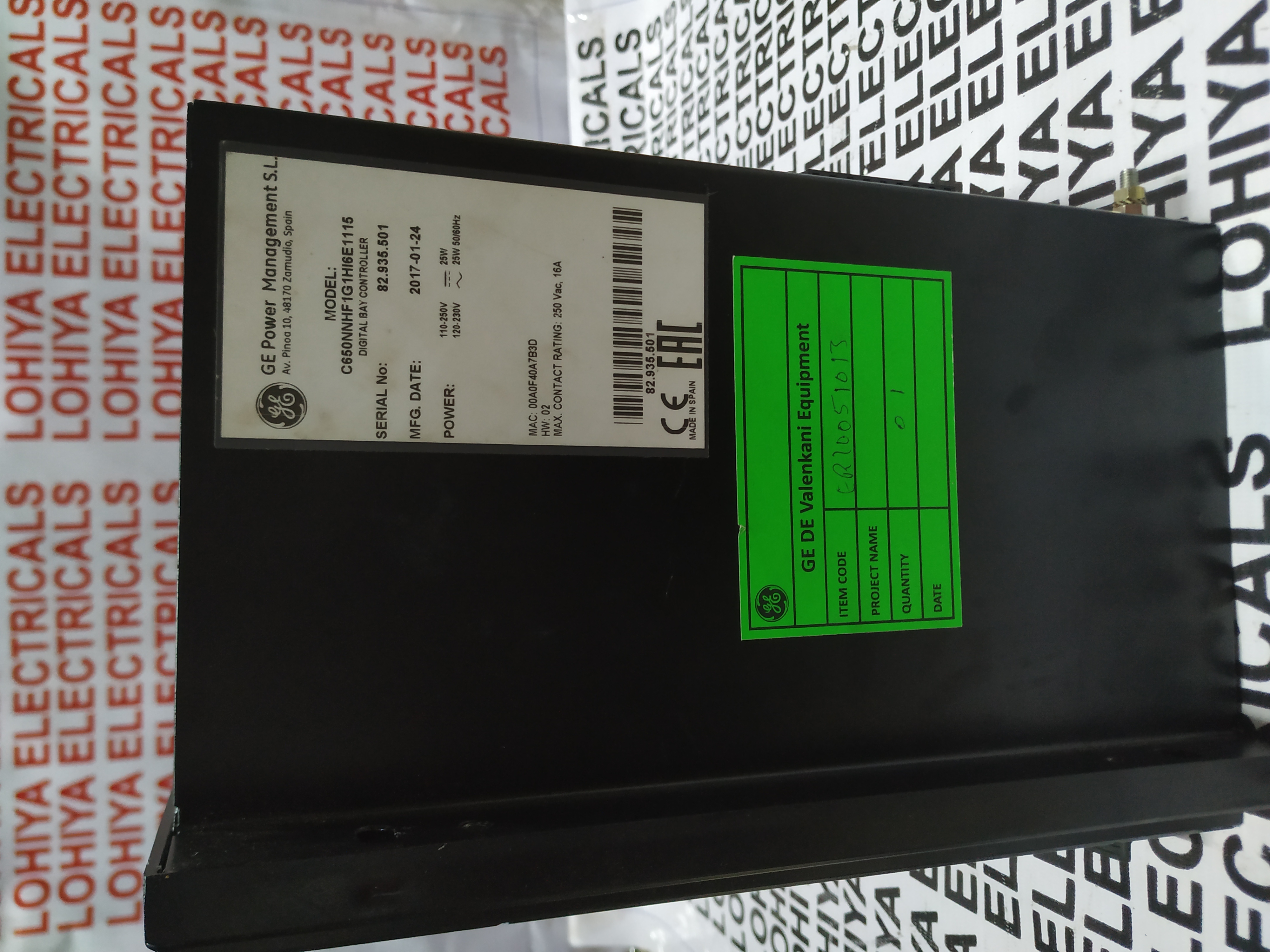 Ge Multilin C650 Bay Control & Monitoring System C650nnhf1g1hi6e1115 Digital Bay Controller