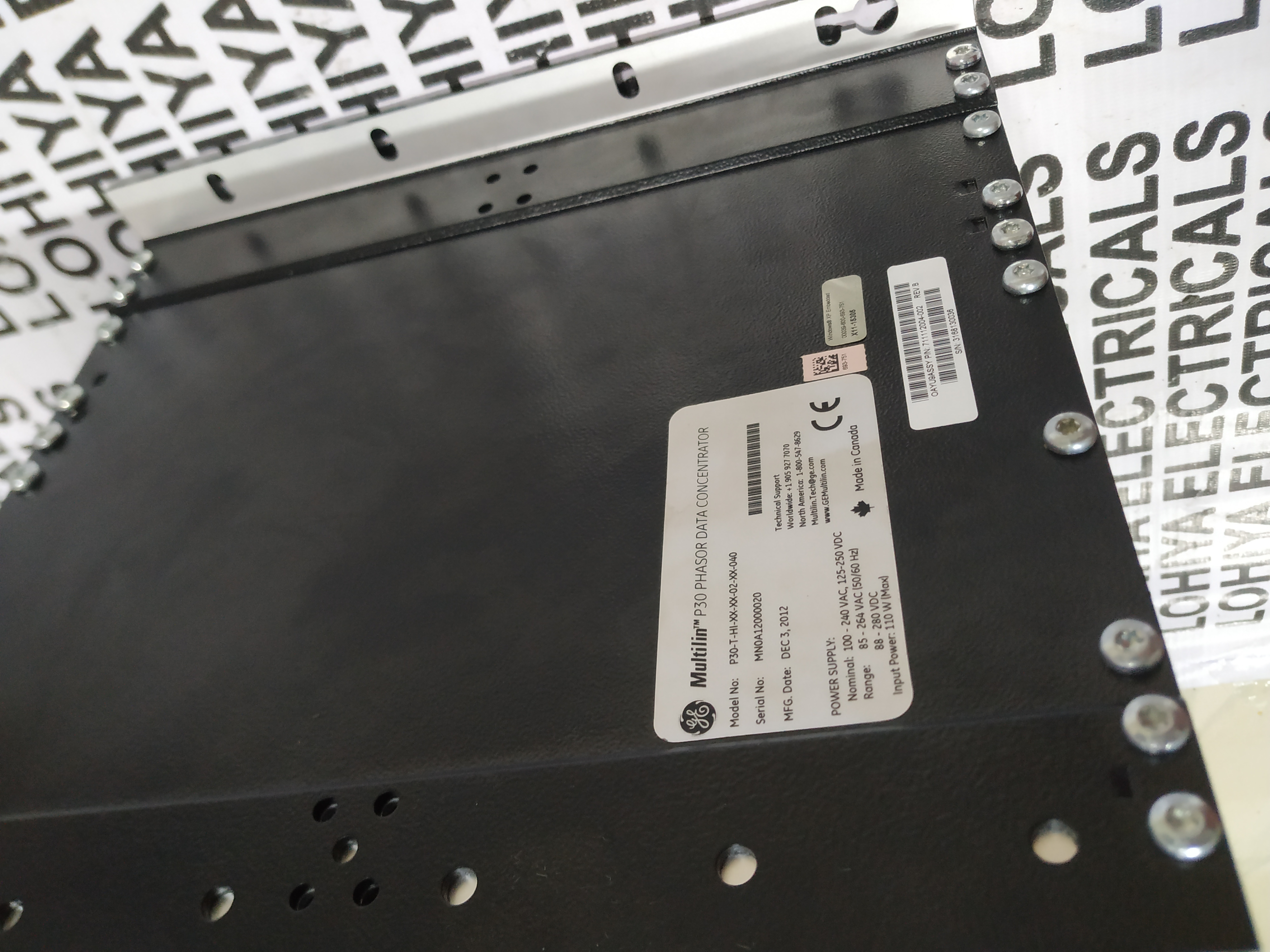 Multilin P30 Phasor Data Concentrator P30-t-hi-xx-xx-02-xx-040 Multilin P30 Power Supply