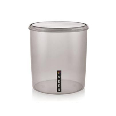 Krispy 6500 ml Plastic Polka Container - Rigid Transparent Plastic, 6500 ml Size | Ideal for Storage and Organization