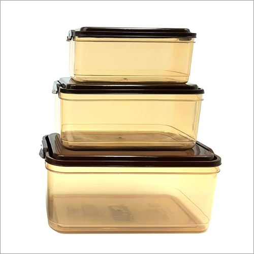 Polo 3 Pcs Plastic Container Set Hardness: Rigid