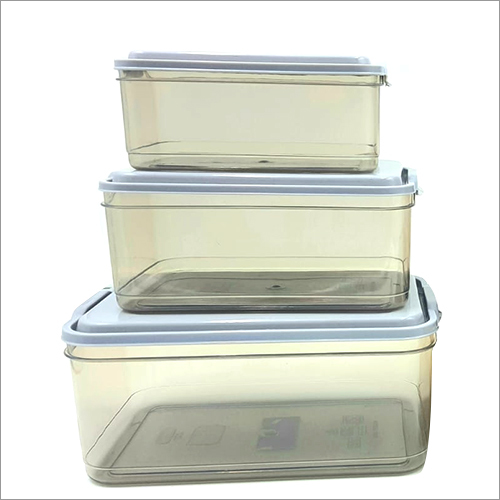 Polo 3 Pcs Plastic Container Set Hardness: Rigid