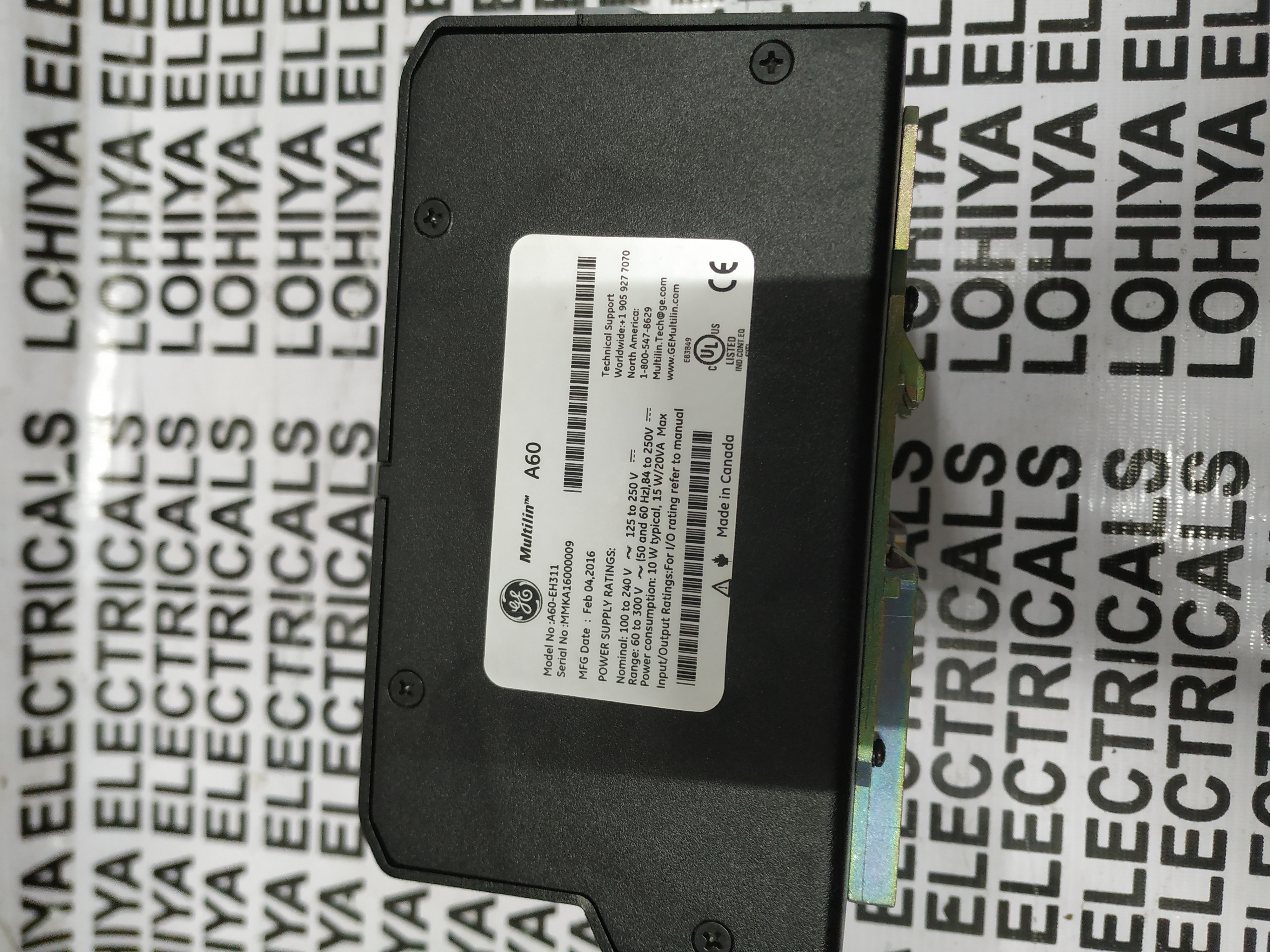 Ge Multilin A60 Arc Flash System A60-eh311 Power Supply
