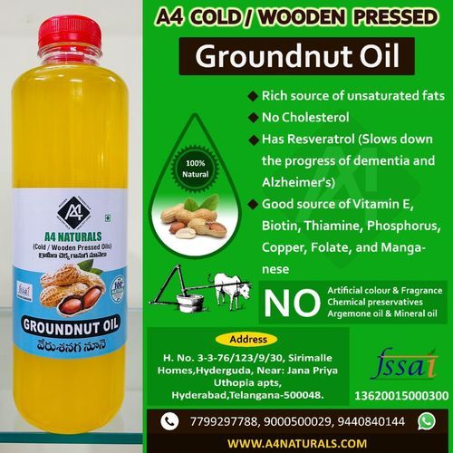 Cold Pressed Groundnut Oil