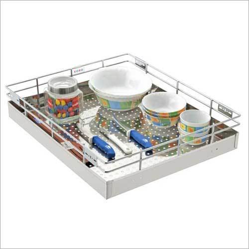 Perforated Plain Wire Basket Height: 4 Inch (In)