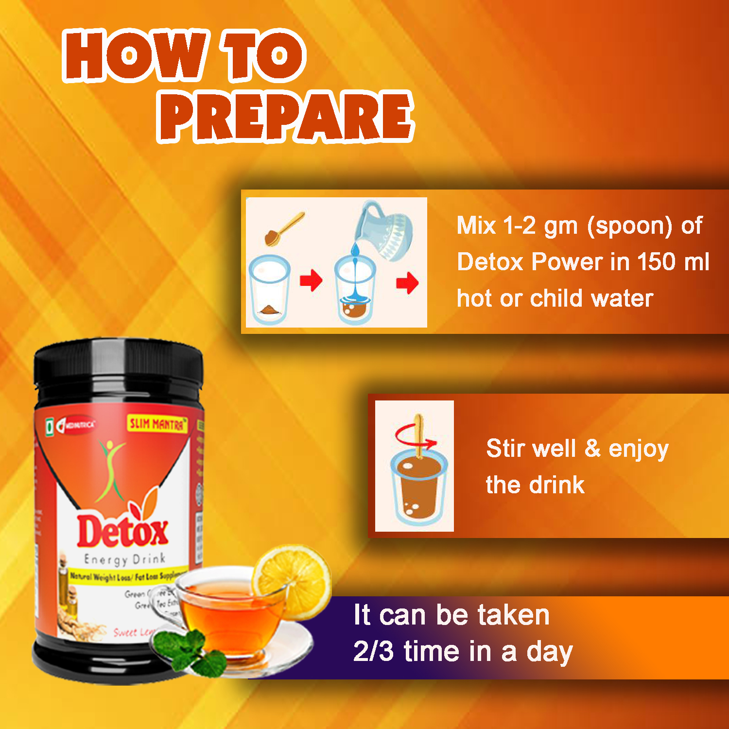 Slim Mantra Detox Herbal Tea Dosage Form: Liquid