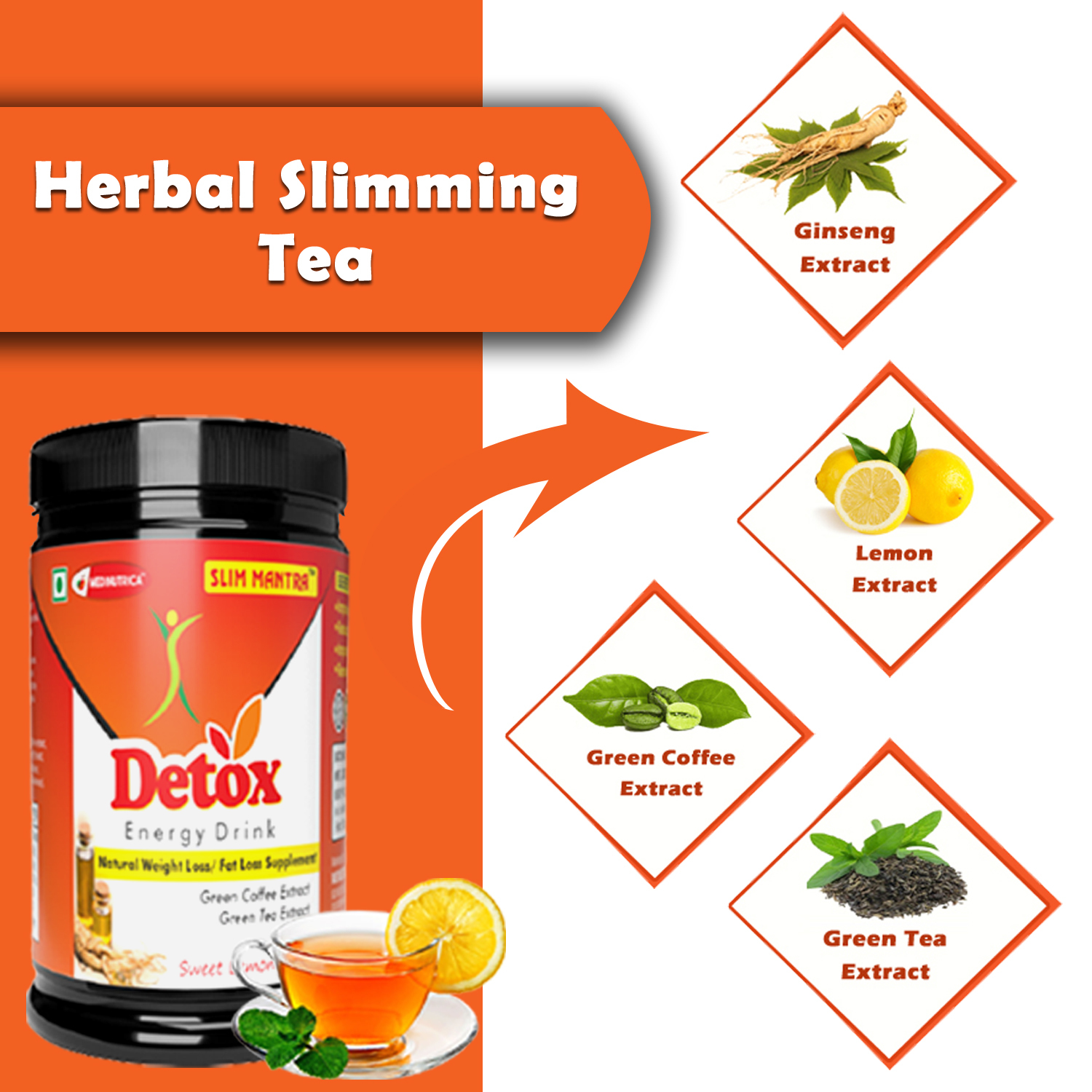 Slim Mantra Detox Herbal Tea Dosage Form: Liquid