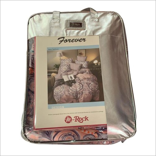 Polycotton Double Bed Sheets - Printed Design, Alluring Motifs, Machine Washable | Smooth Texture, 1 Bed Sheet & 2 Pillowcases Included