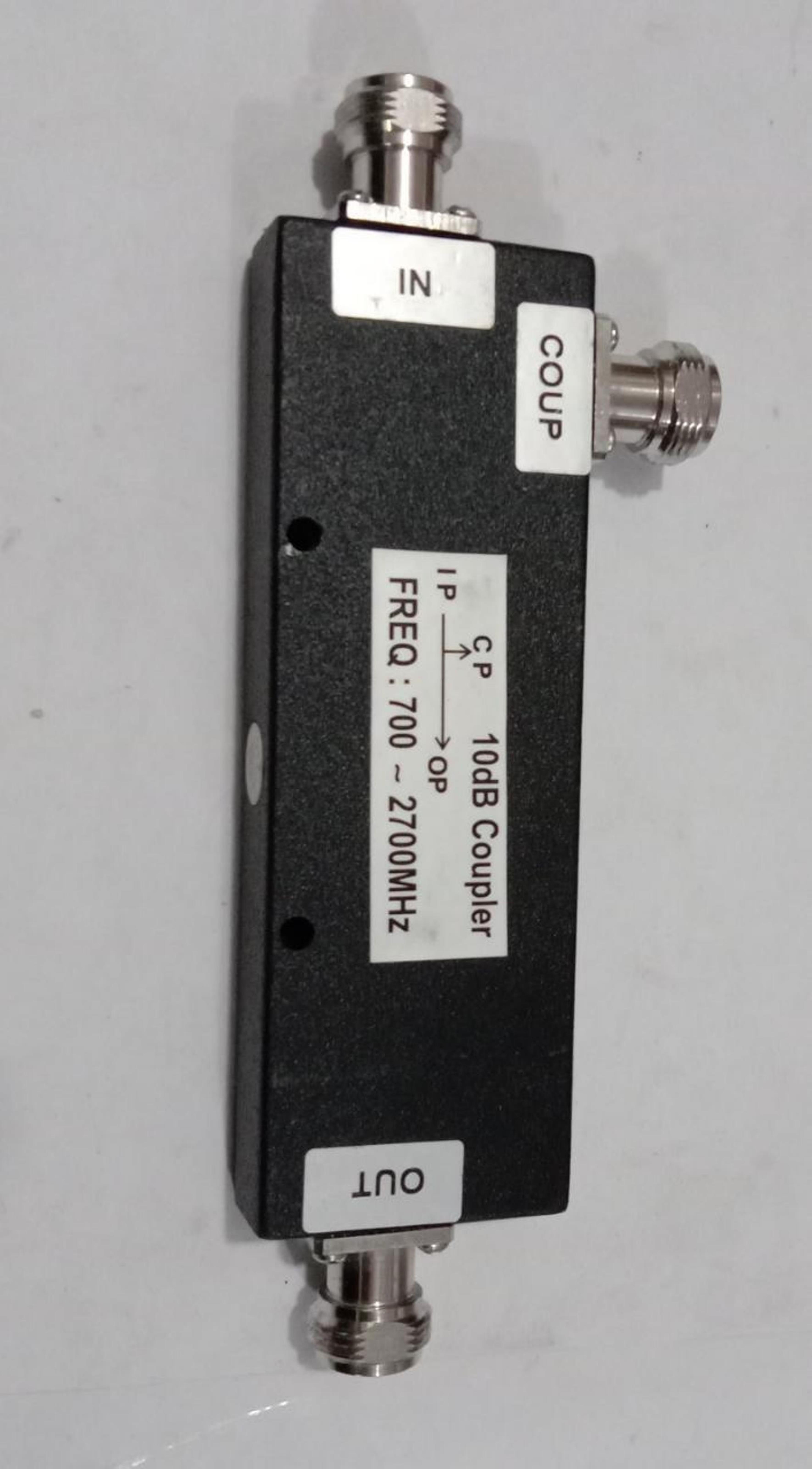 6db Directional Coupler - 3ghz Frequency Range, N Female Interface, Silver Plating, 200 Watt Power, Black Color, Indoor/outdoor Application