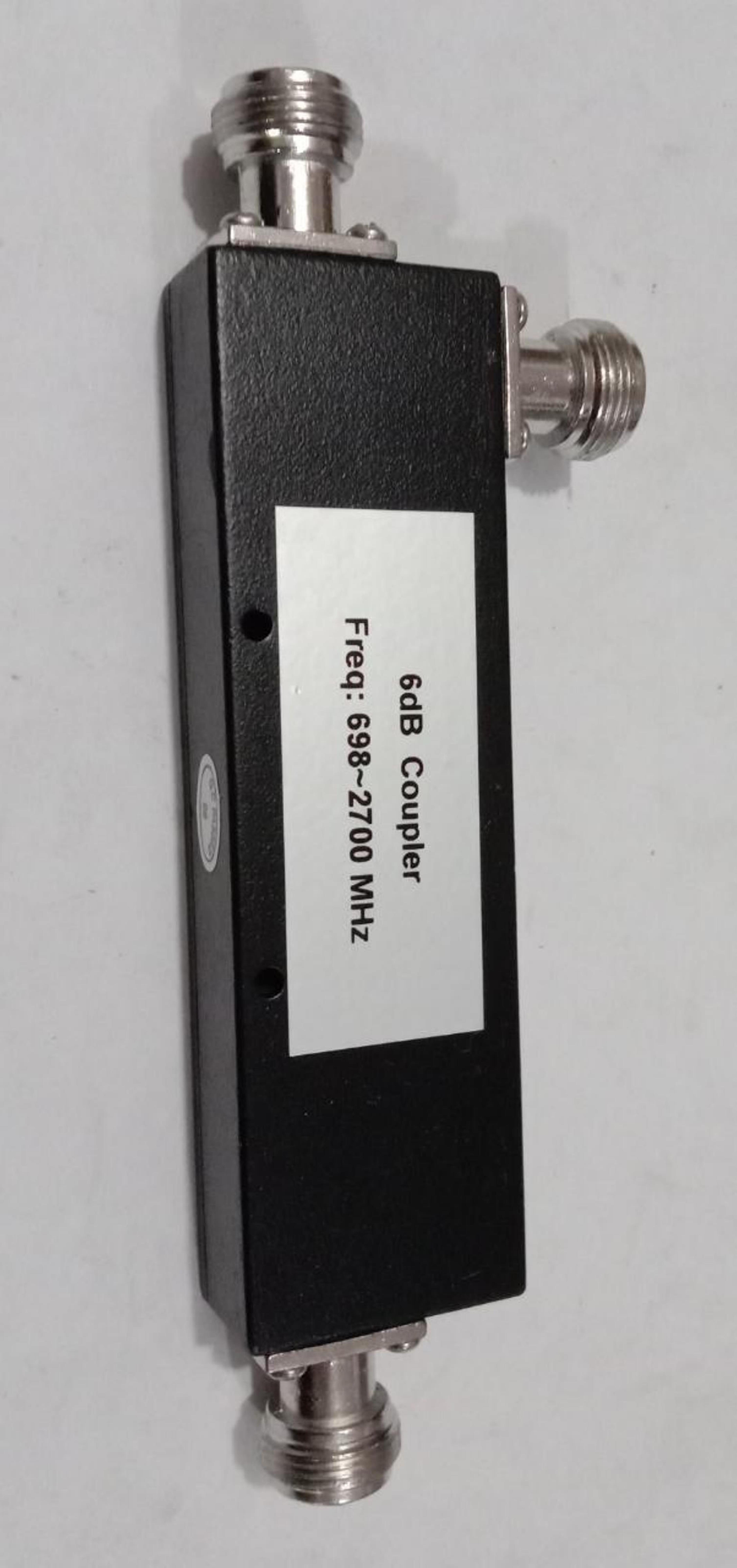 6db Directional Coupler - 3ghz Frequency Range, N Female Interface, Silver Plating, 200 Watt Power, Black Color, Indoor/outdoor Application