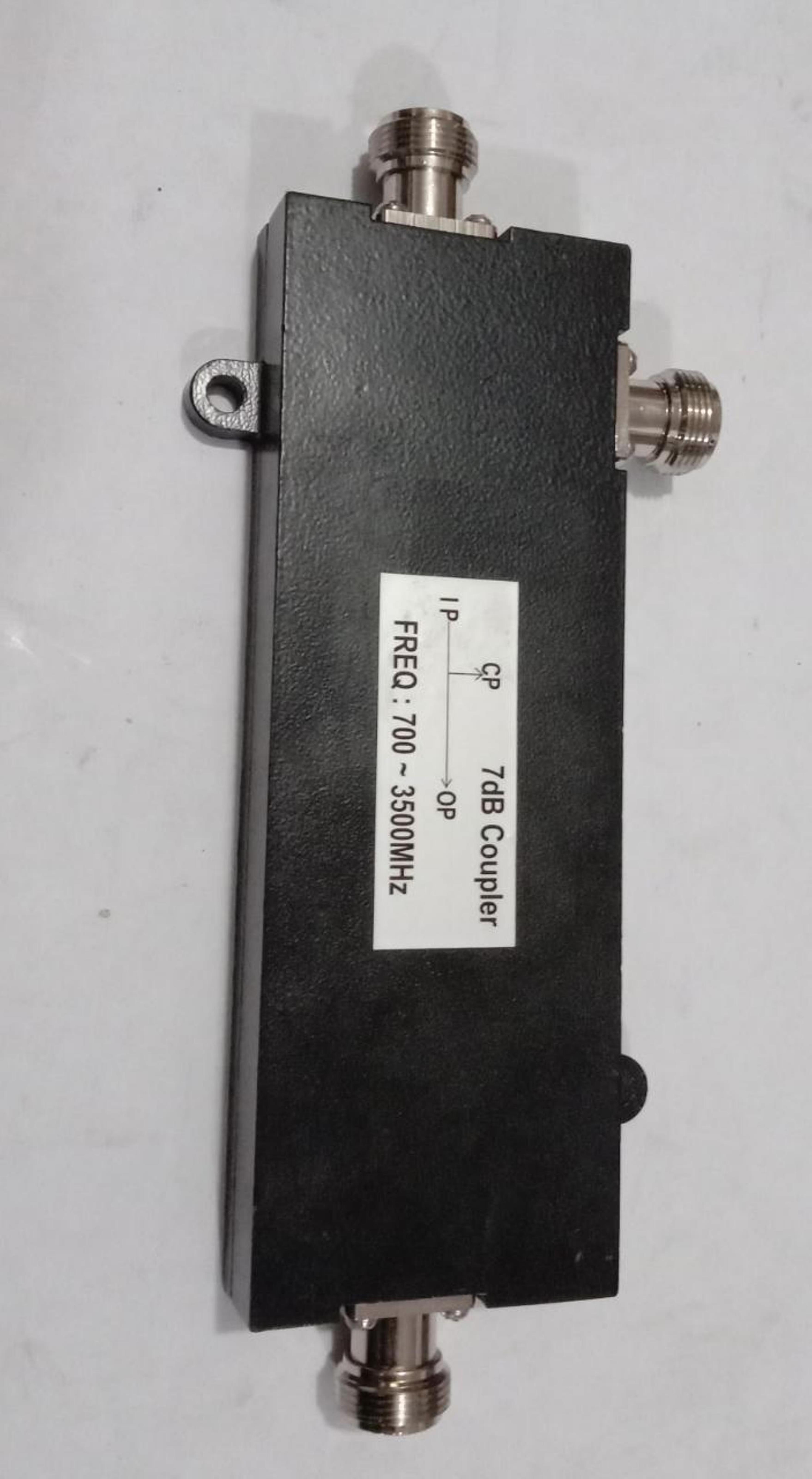 6db Directional Coupler - 3ghz Frequency Range, N Female Interface, Silver Plating, 200 Watt Power, Black Color, Indoor/outdoor Application
