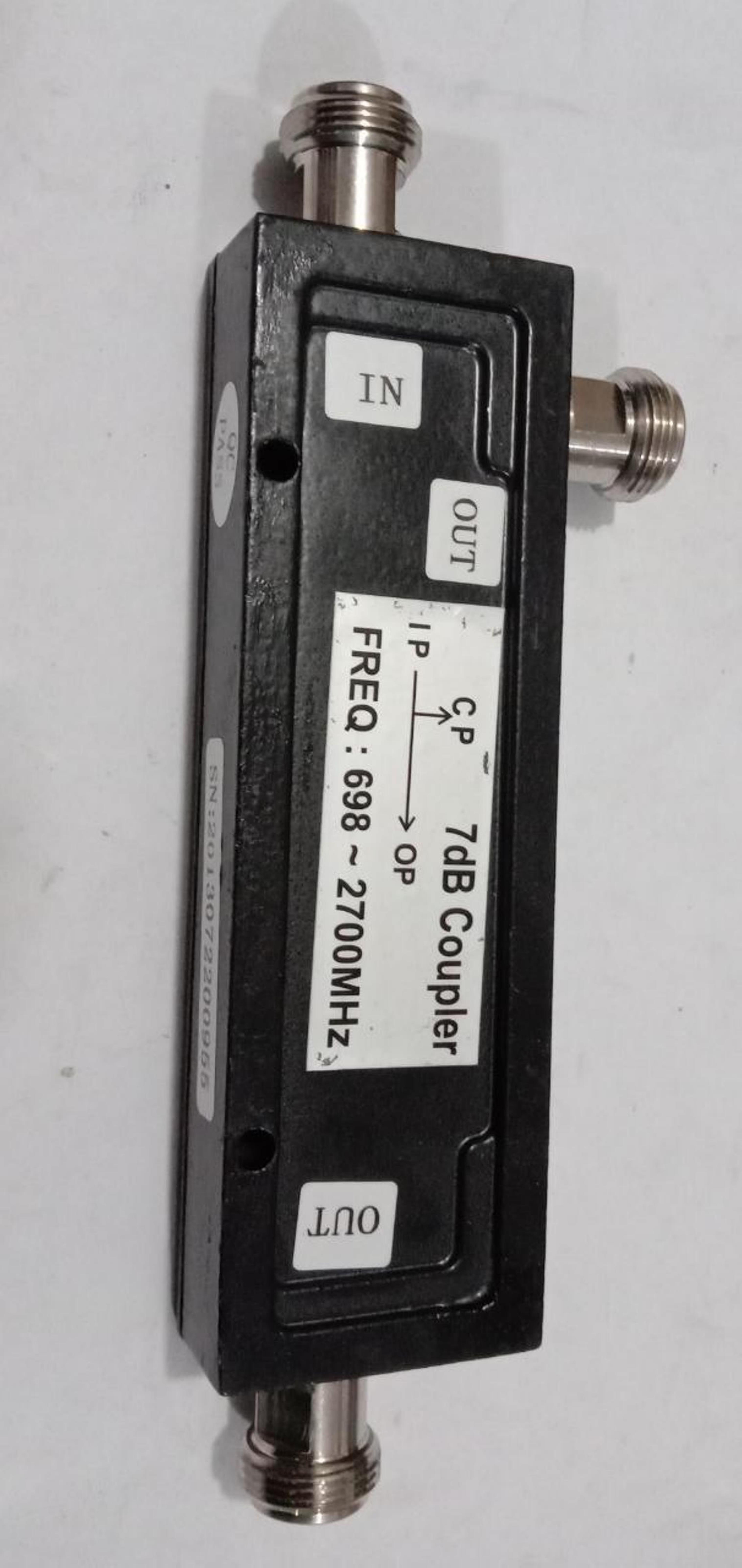 6db Directional Coupler - 3ghz Frequency Range, N Female Interface, Silver Plating, 200 Watt Power, Black Color, Indoor/outdoor Application