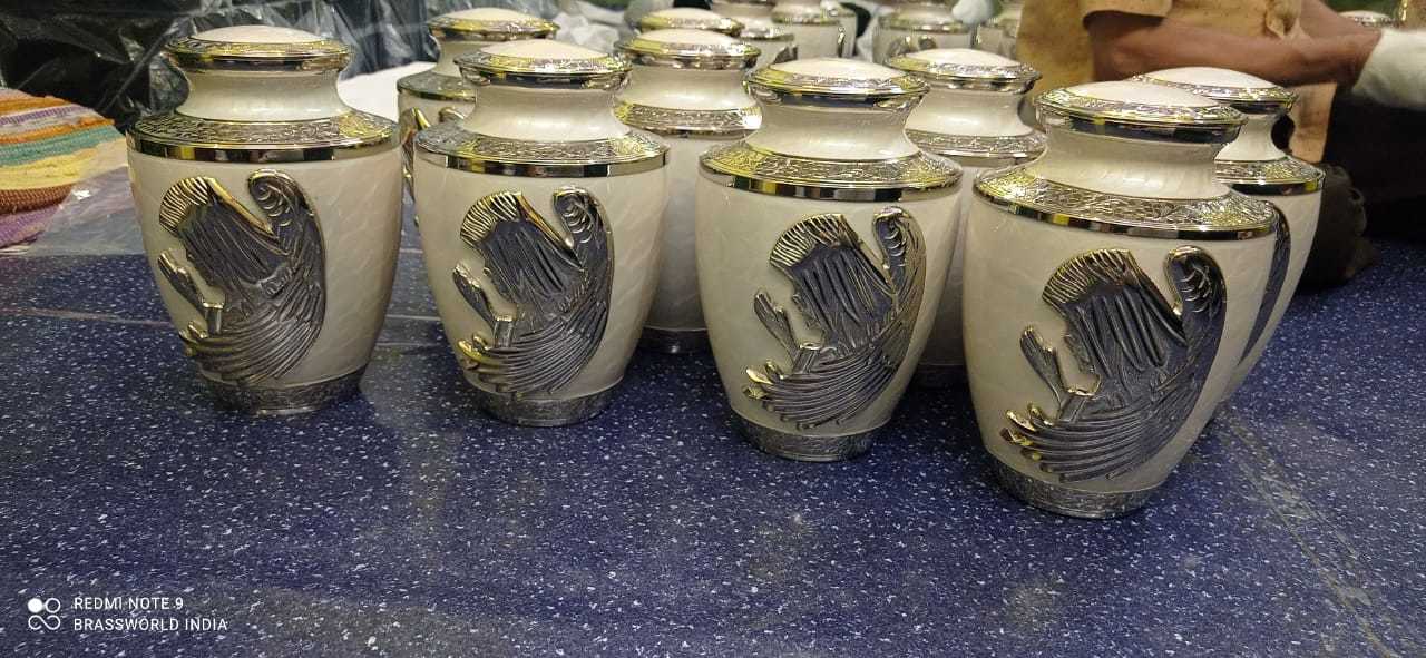 Brass Angel Cremation Urn By Brassworld India