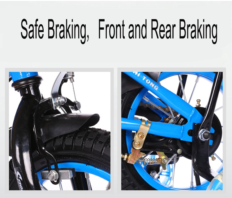 Kid Bike 7601 - Steel Frame, 12" Wheel Size, Red/blue/green Color Options | Easy Assembly, Caliper Brake, Comfortable Leather Saddle