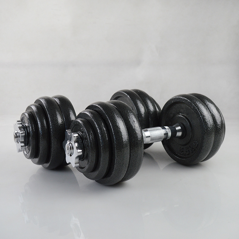 20kg Adjustable Gym Dumbbell - Cast Iron, 20kg Weight With 1kg To 10kg Increment | Professional Design, Chrome Handle, Soft Packaging, Commercial Use