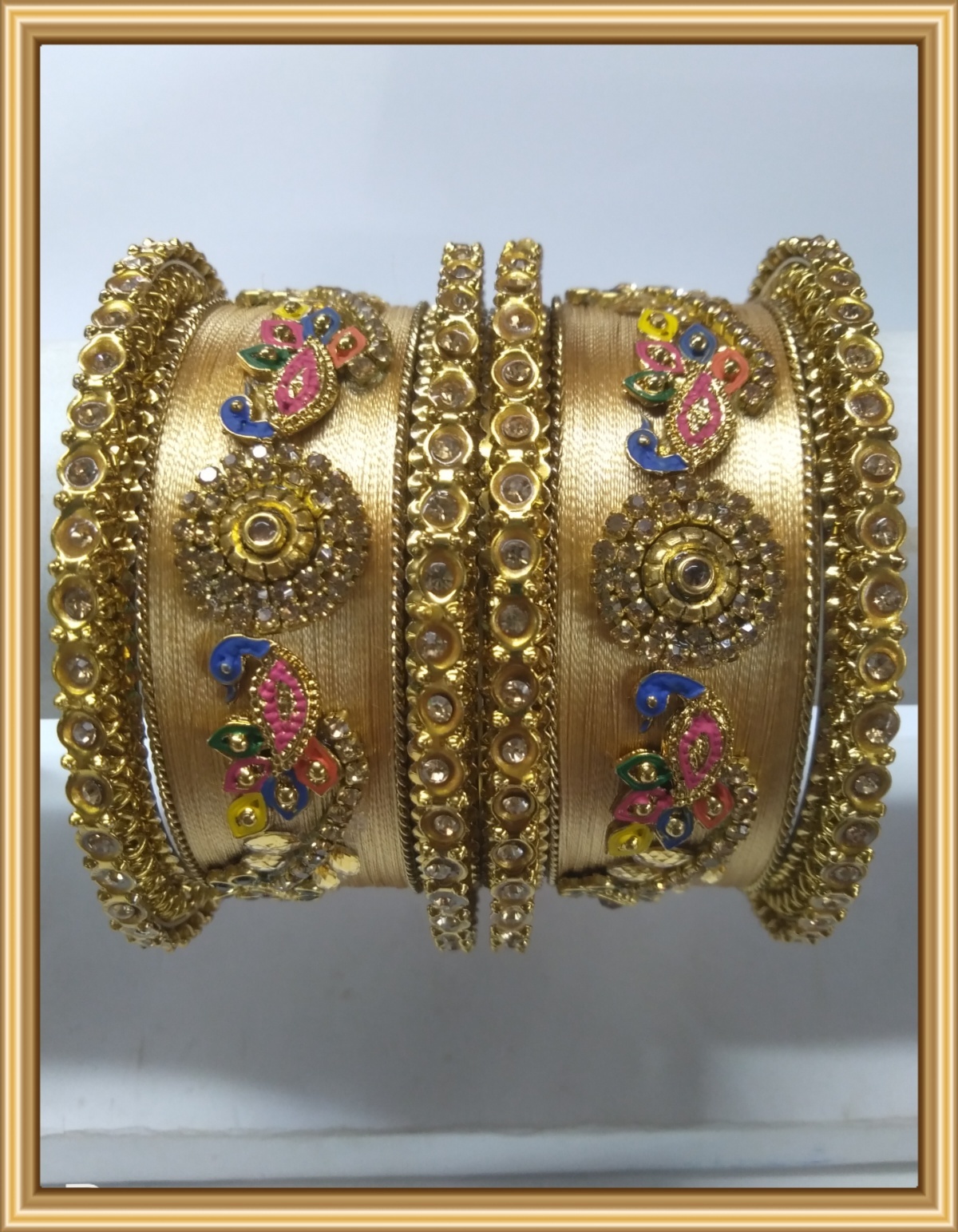 Designer Bangle Set - Brass Material, Customizable Sizes & Colors | Eye-catching Design, Classy Appearance, Lustrous Shine