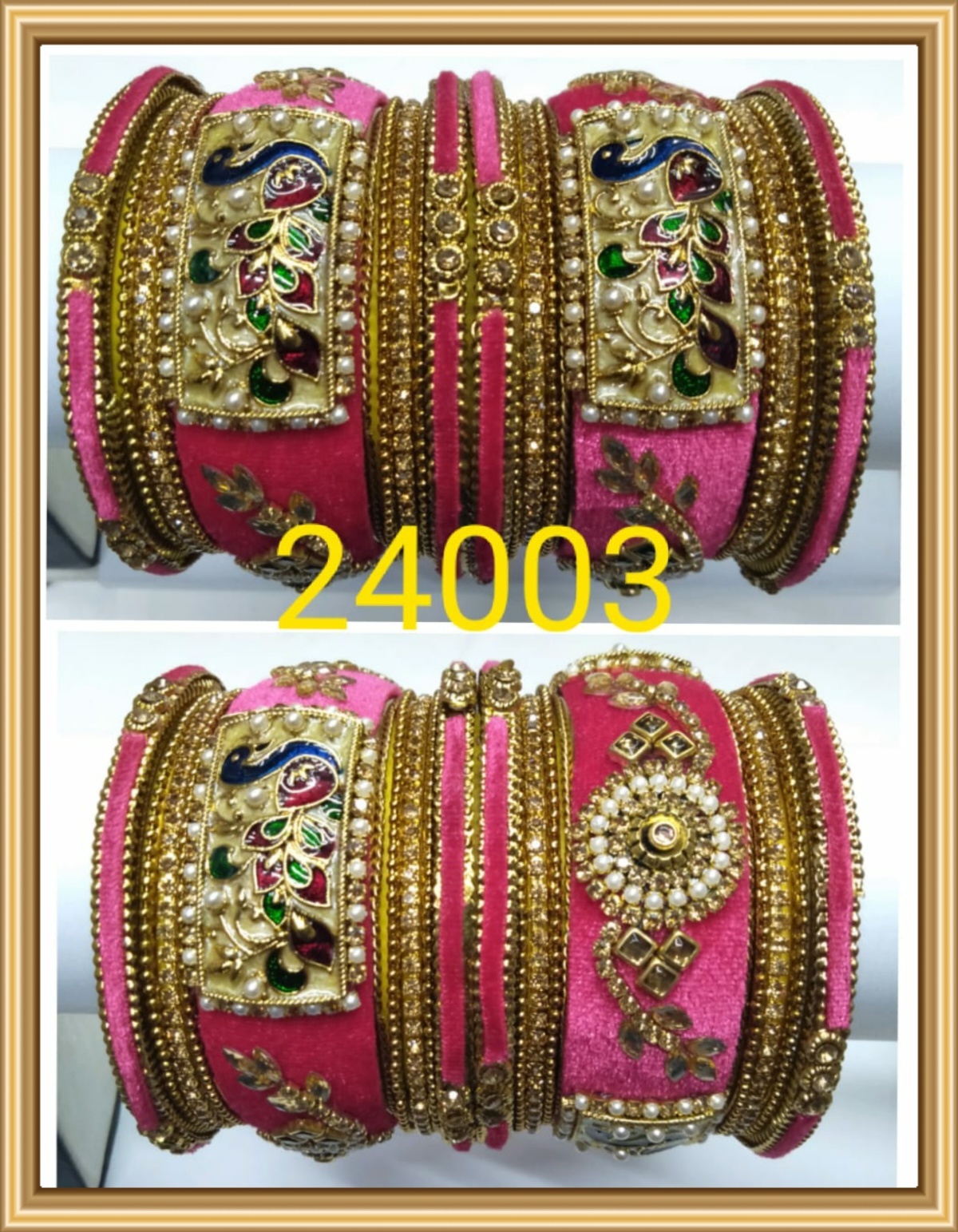 Designer Bangle Set - Brass Material, Customizable Sizes & Colors | Eye-catching Design, Classy Appearance, Lustrous Shine