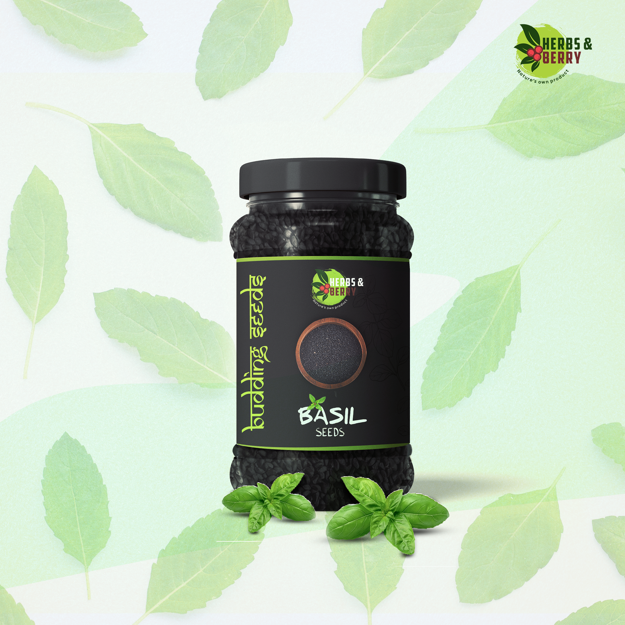 Basil Seeds - Raw Black Granule, Fresh Solid Form With 200 Grams And 12 Months Shelf Life