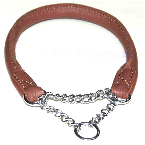 Dog Chain Choke Collar - Color: Brown